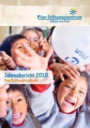 Jahresbericht 2010 -  Plan Stiftungszentrum