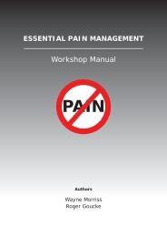 Workshop Manual - Faculty of pain medicine - Australian and New ...