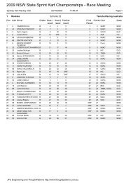 2009 NSW State Sprint Kart Championships - Race Meeting