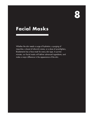 Facial Masks - Bioelements