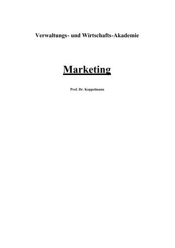 Marketing - Vwa-bwl.de