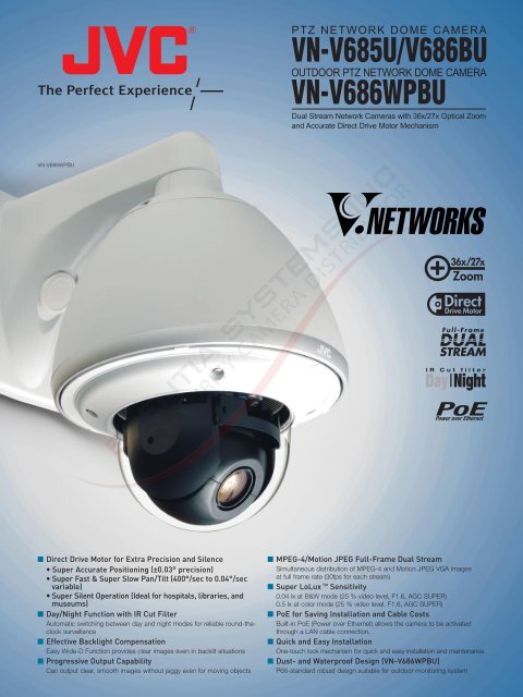 (Indoor /Outdoor) PTZ Network Dome Cameras (6 page ... - JVC