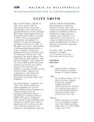 Clive Smith - Galerie de Bellefeuille