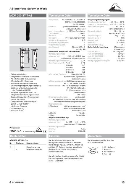 Sicherheit im System: Schutz fÃ¼r Mensch und Maschine ... - KASBASE