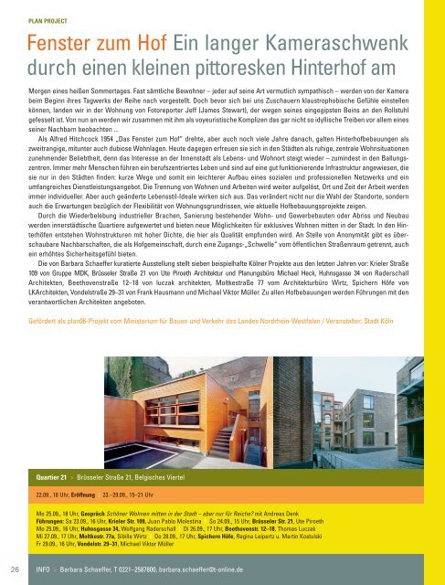 wohnen3, plan-akademie, cross architecture, specials ... - plan  project