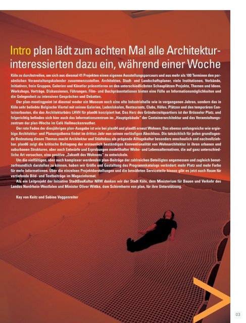 wohnen3, plan-akademie, cross architecture, specials ... - plan  project