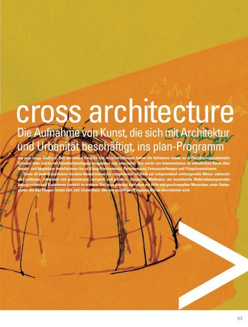 wohnen3, plan-akademie, cross architecture, specials ... - plan  project