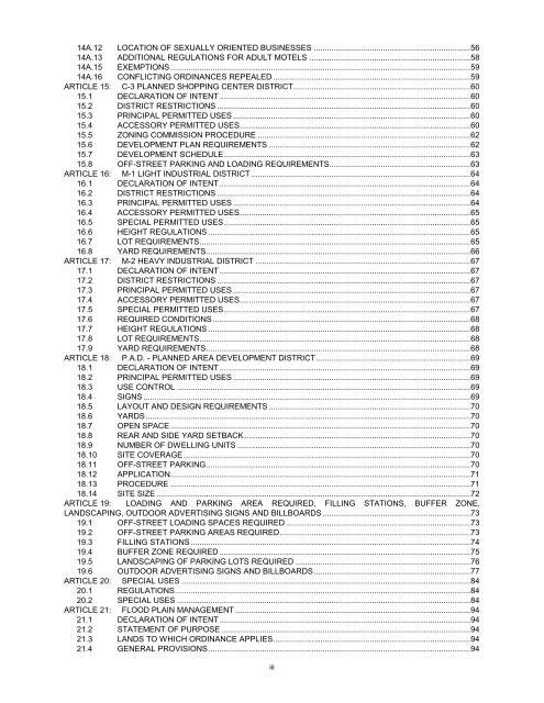 Zoning Ordinance (pdf) - Cerro Gordo County online