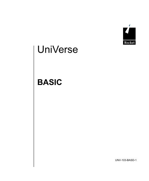 UniVerse BASIC - Rocket Software