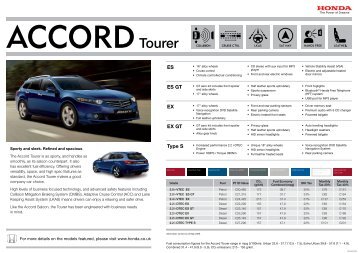 Download PDF Accord Tourer - Honda