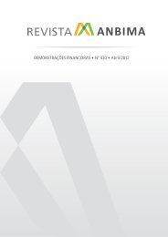 DEMONSTRAÇÕES FINANCEIRAS • Nº 430 • Abril/2012 - Anbima