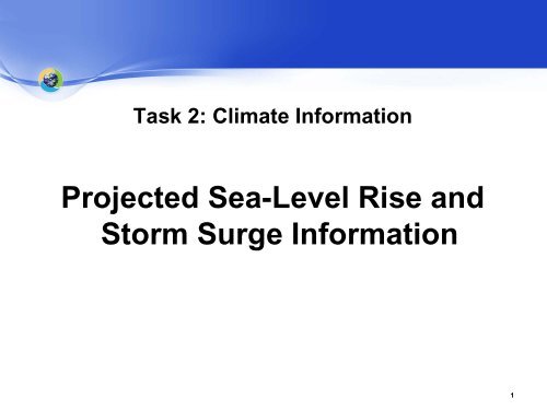 Projected Sea-Level Rise and Storm Surge Information - Mobile MPO