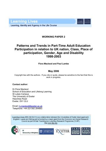 pdf-format - Teaching and Learning Research Programme