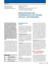 Nebenwirkungen und Komplikationen in der Therapie mit ... - Springer