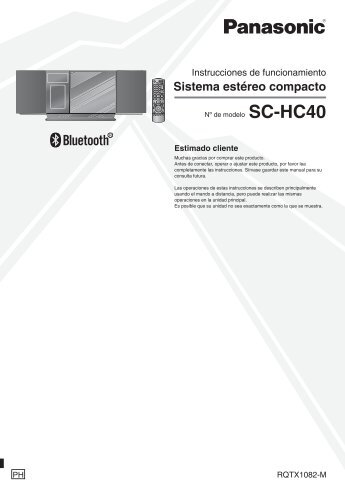 MANUAL DE USUARIO SC-HC40PH(es) - Panasonic