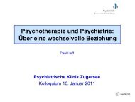 Nähe/Distanz: Beispiele 1800 - Psychiatrische Klinik Zugersee