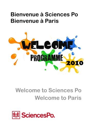Bienvenue Ã  Sciences Po Bienvenue Ã  Paris Welcome to Sciences ...