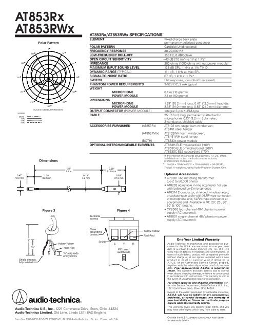 AT853RX Tech Specs - Full Compass