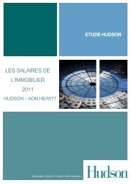 Les Salaires de l'Immobilier - Hudson