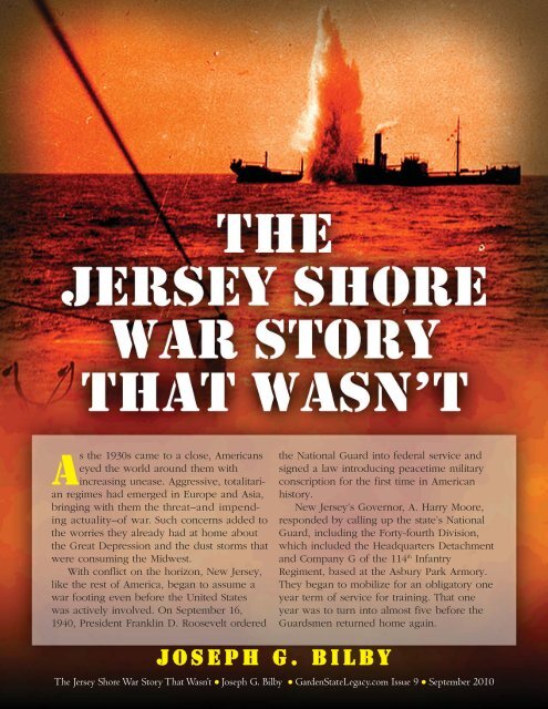 The Jersey Shore War Story That Wasn't - Garden State Legacy