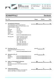 SCHNAPPFALZ Devitexte - weber-systembau.ch