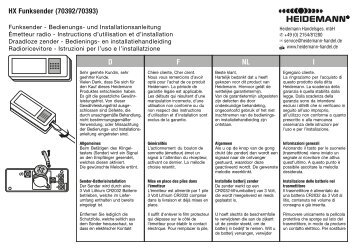 Anleitung 70392/3 D,F,NL,I - Heidemann