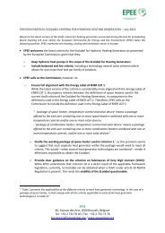 Position Paper on Ecolabel for Heating Generators - July 2013 - EPEE