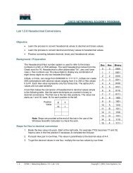 Lab 1.2.8 Hexadecimal Conversions