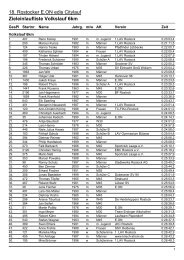 18. Rostocker E.ON edis Citylauf Zieleinlaufliste Volkslauf 6km