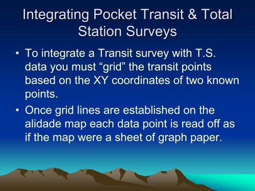 Lecture 3: Total Station and GPS Surveys