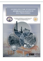 Guideline for involving hydrogeologists in EIA processes