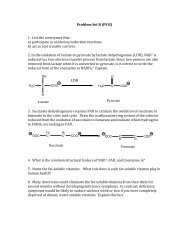 Problem Set B (PS B) 1. List the coenzymes that: a) participate in ...