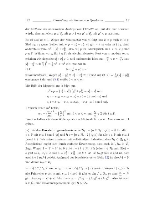 Elementare Zahlentheorie und Problemlösen (11'') - Mathematik und ...