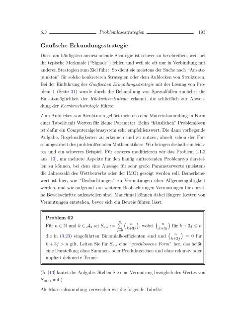 Elementare Zahlentheorie und Problemlösen (11'') - Mathematik und ...