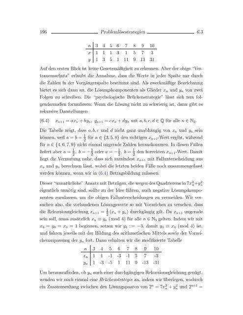 Elementare Zahlentheorie und Problemlösen (11'') - Mathematik und ...