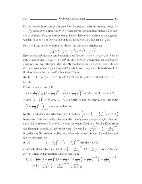 Elementare Zahlentheorie und Problemlösen (11'') - Mathematik und ...