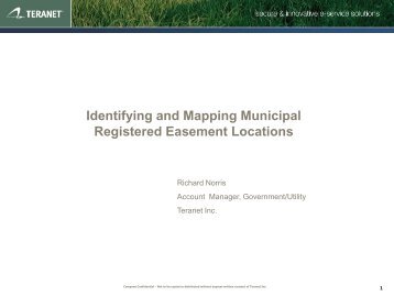Identifying and Mapping Municipal Registered ... - URISA Ontario
