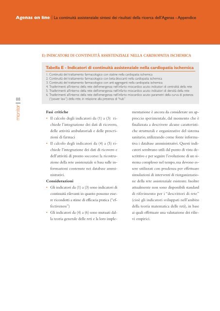 Il Patto per la salute e il ruolo dell'Agenas