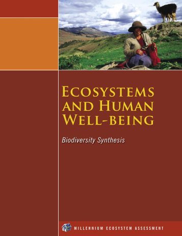 Ecosystems and Human Well-Being: Biodiversity Synthesis - UNEP