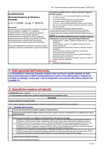 Somministrazione [file.pdf] - Sardegna SUAP