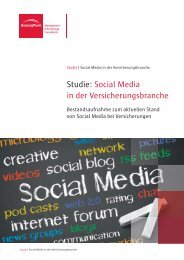 Studie: Social Media in der Versicherungsbranche - BearingPoint ...