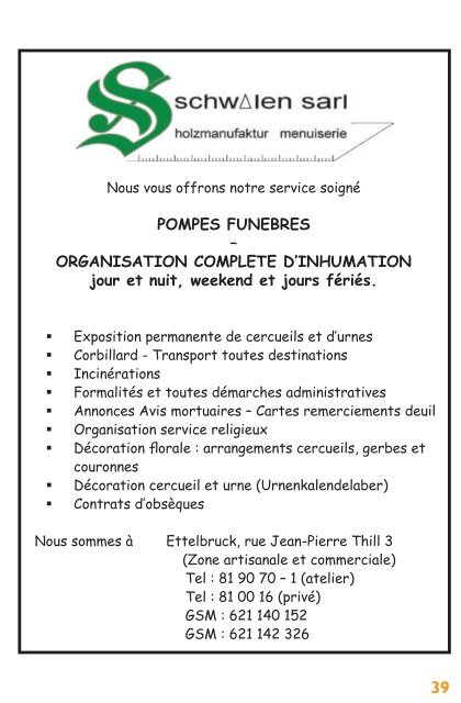 Brochure INFO-CENTER: Formalités en cas de décès - LCGB