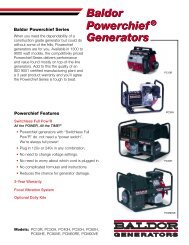 Baldor Powerchief Generators - Phase-A-Matic, Inc.