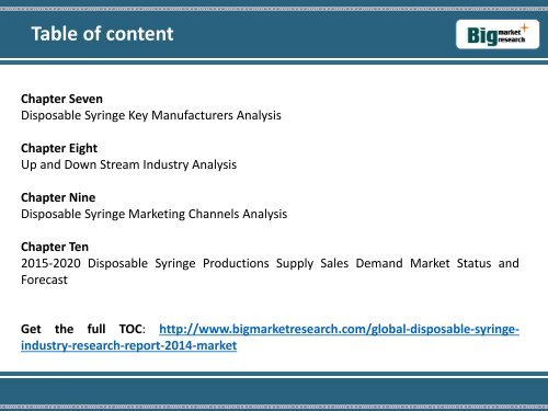 Disposable Syringe Industry Research Report,Global,Size,Trends 2014