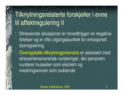 Affektdysregulering ved alvorlig personlighets forstyrrelse