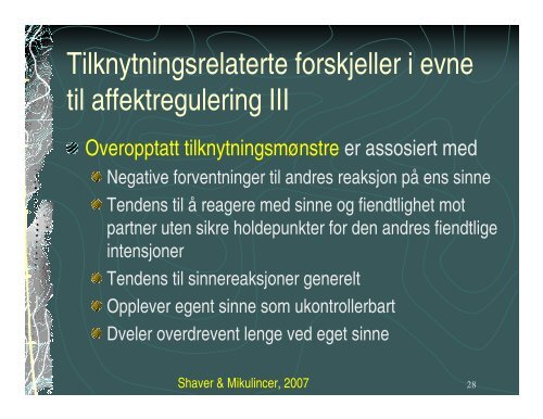 Affektdysregulering ved alvorlig personlighets forstyrrelse