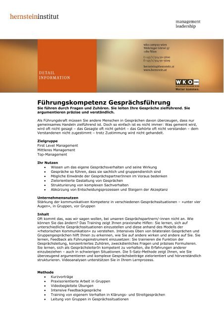 Seite als .pdf - Hernstein Institut für Management und Leadership