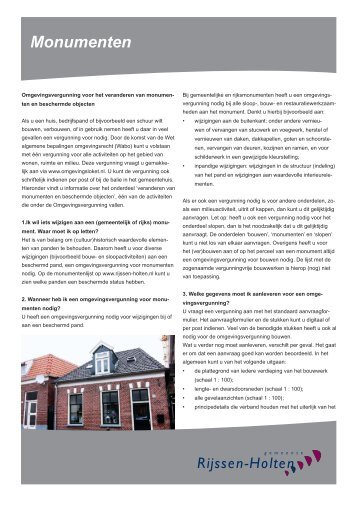 Informatiefolder monumenten (pdf) - Gemeente Rijssen-Holten