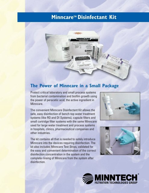 MinncareÂ® Disinfectant Kit Brochure - Liquidyne