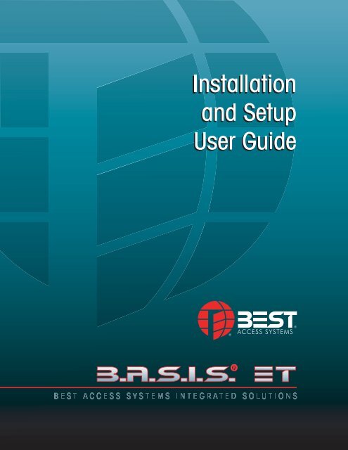 Installation & Setup User Guide - Best Access Systems
